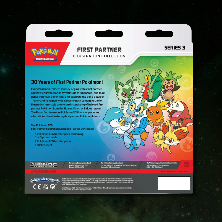 PREVENTA - Pokemon TCG First Partner Illustration Collection (Q3 2026) English