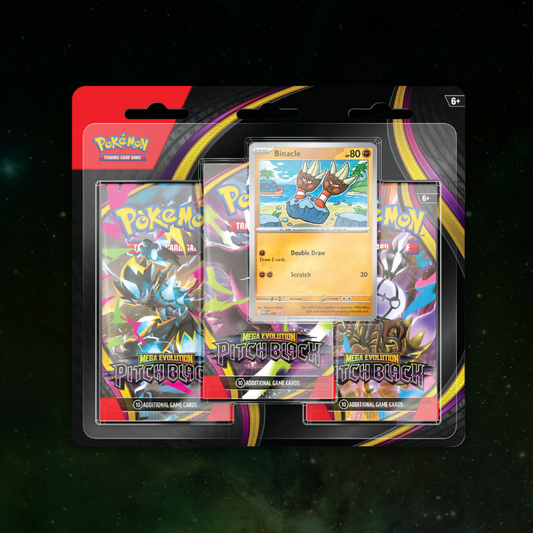 PREVENTA - Pokémon TCG: Mega Evolution — Pitch Black Blíster 3 Sobres (Inglés)