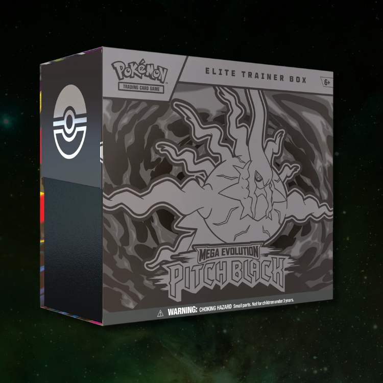 PREVENTA - Pokémon TCG: Mega Evolution — Pitch Black Elite Trainer Box (Inglés)