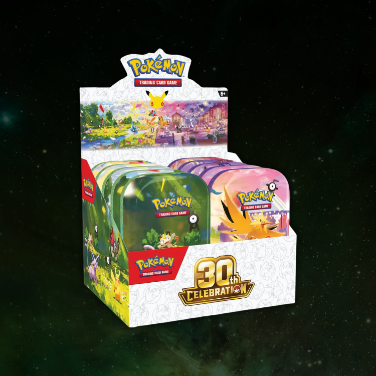 Pokémon TCG 30th Celebration - Mini Tin Pack 10 Latas (INGLÉS)
