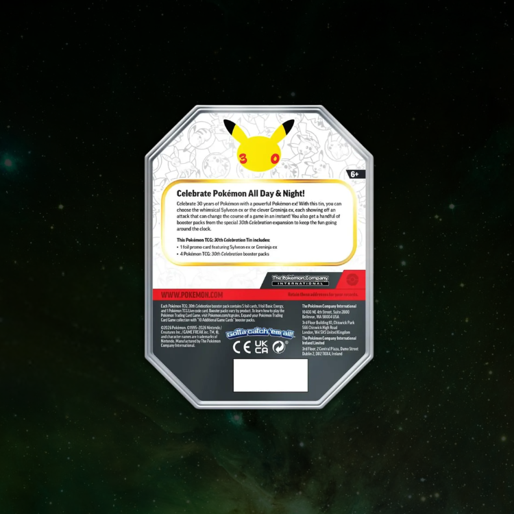 Pokémon TCG 30th Celebration - Greninja ex Tin (INGLÉS)