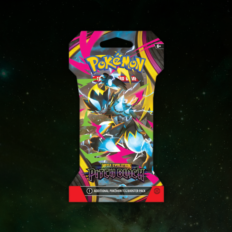 PREVENTA - Pokémon Mega Evolution: Pitch Black – Sleeved Booster Pack (Inglés)