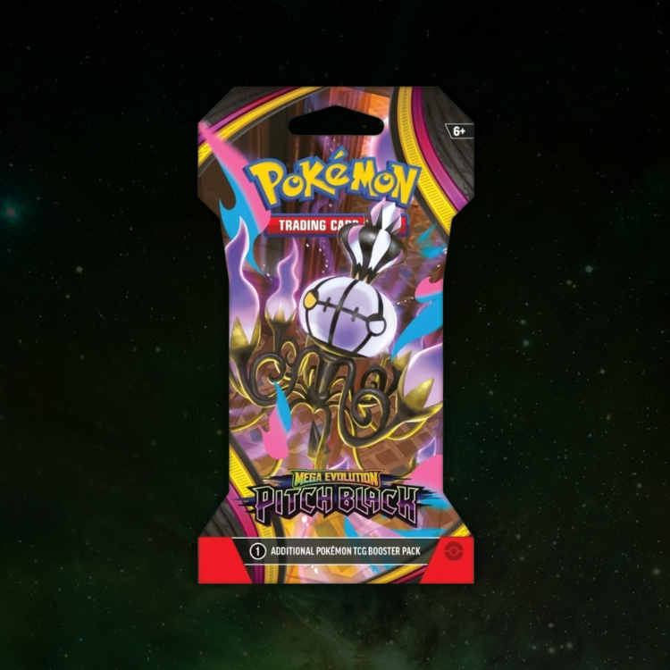 PREVENTA - Pokémon Mega Evolution: Pitch Black – Sleeved Booster Pack (Inglés)