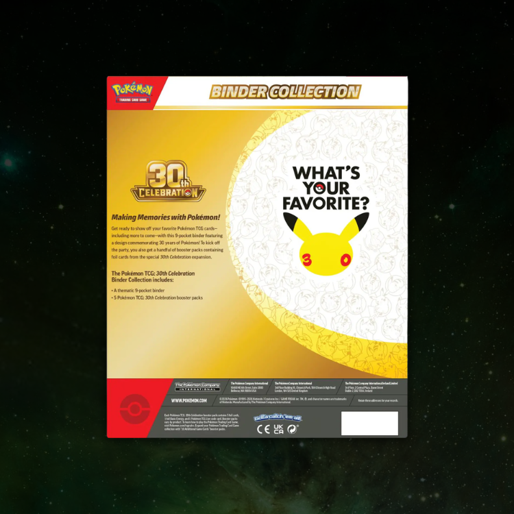 Pokémon TCG 30th Celebration - Binder Collection (INGLÉS)