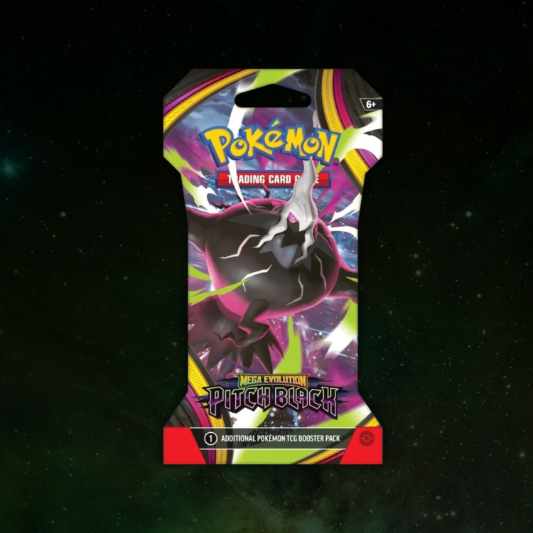 PREVENTA - Pokémon Mega Evolution: Pitch Black – Sleeved Booster Pack (Inglés)