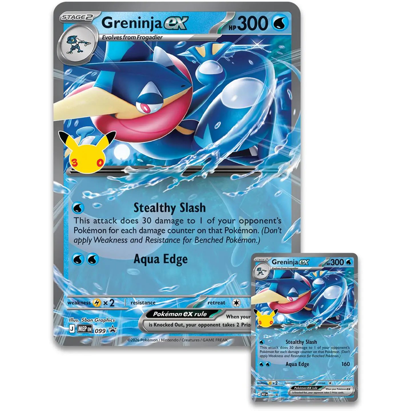 Pokémon TCG 30th Celebration - Greninja Ex Box (INGLÉS)