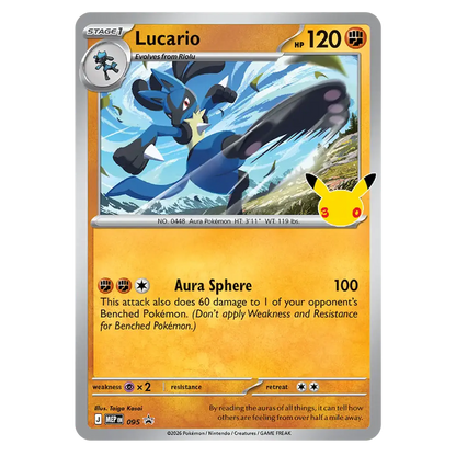 Pokémon TCG 30th Celebration - Tech Sticker Collection: Lucario (INGLÉS)